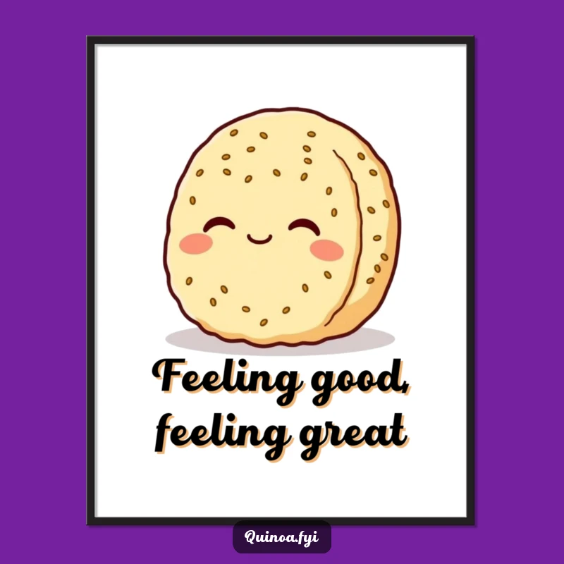 Free Printable Wall Art: Content Quinoa Patty, Calm Downloadable Decor!