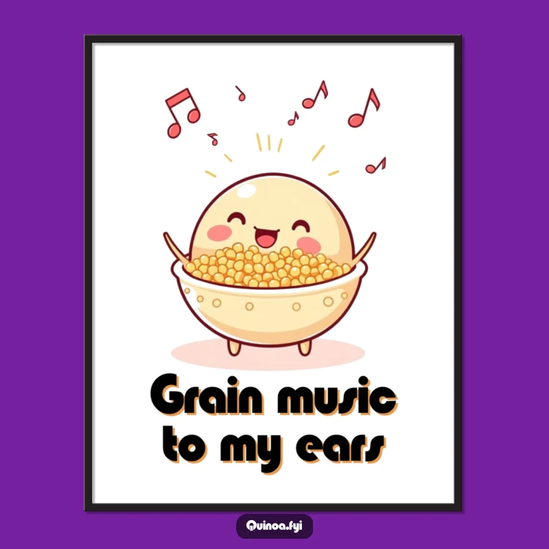 Free Printable Quinoa Wall Art: Funny Downloadable Art for Kitchen Decor