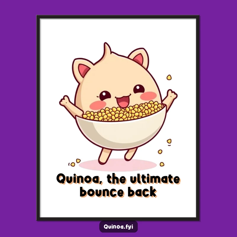 Free Printable Quinoa Wall Art: Funny Downloadable Art for Playful Spaces