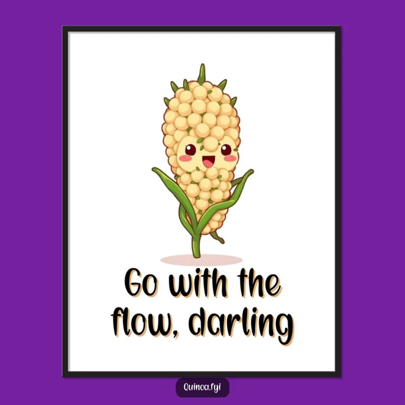 Free Printable Wall Art: Gentle Quinoa Stalk, Soothing Downloadable Decor!