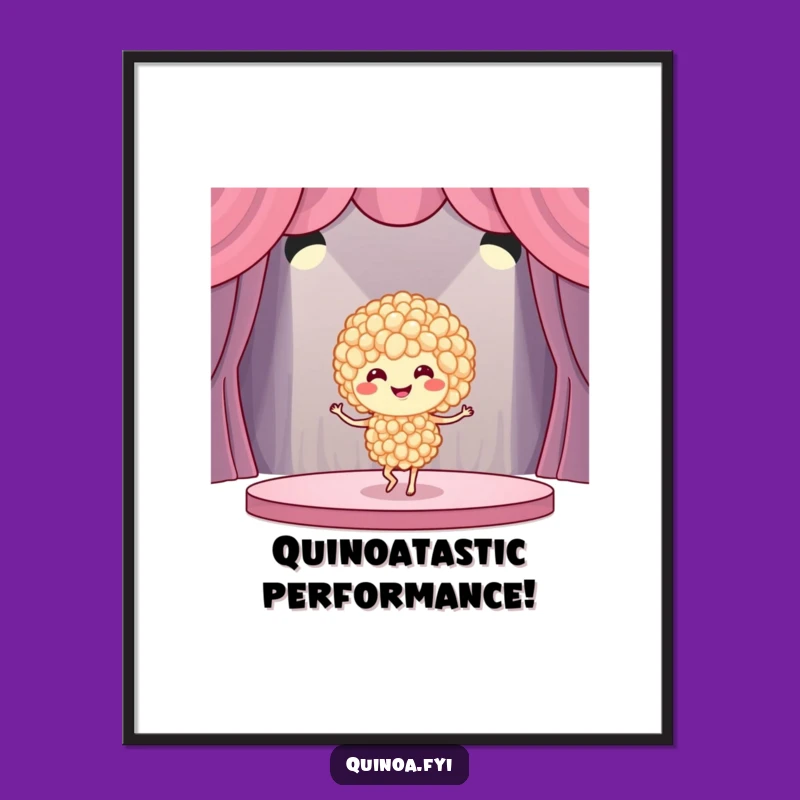 Free Printable Wall Art: Hilarious Quinoa Dancer for a Whimsical Home Decor