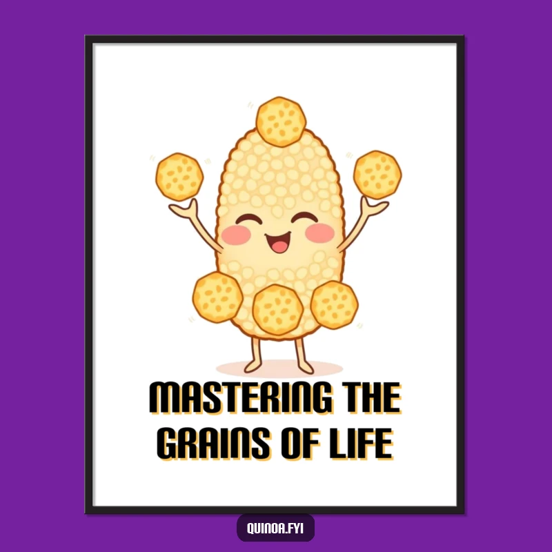 Free Printable Wall Art: Quinoa Juggling Whimsy - Humorous Downloadable Decor!