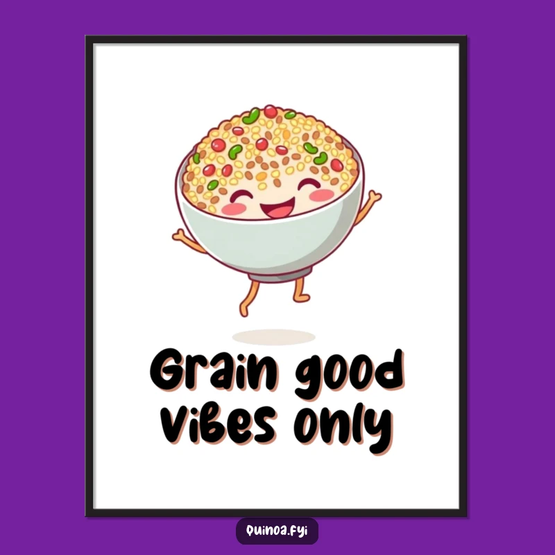 Funny Free Printable Quinoa Wall Art: Silly Dance Downloadable Decor, Quirky Home Gift