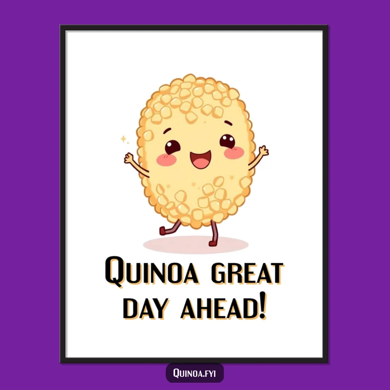 Free Printable Wall Art: Funny Quinoa Jigging for a Humorous Downloadable Decor