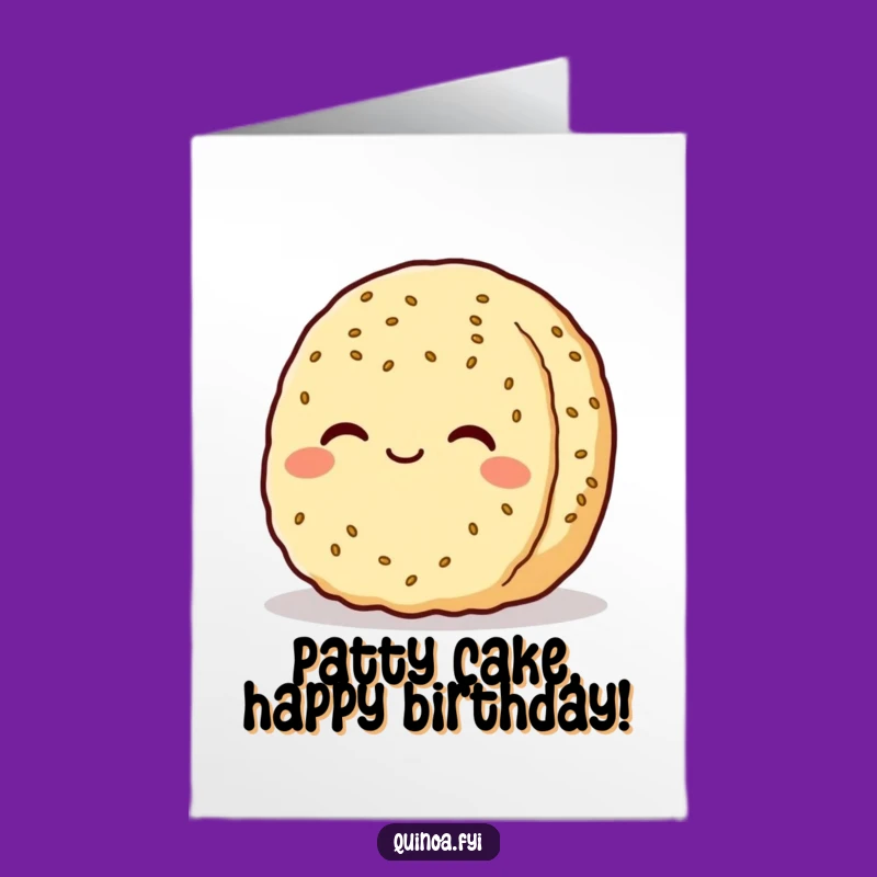 Free Printable Birthday Card: Content Quinoa Patty, Calm Downloadable Gift!