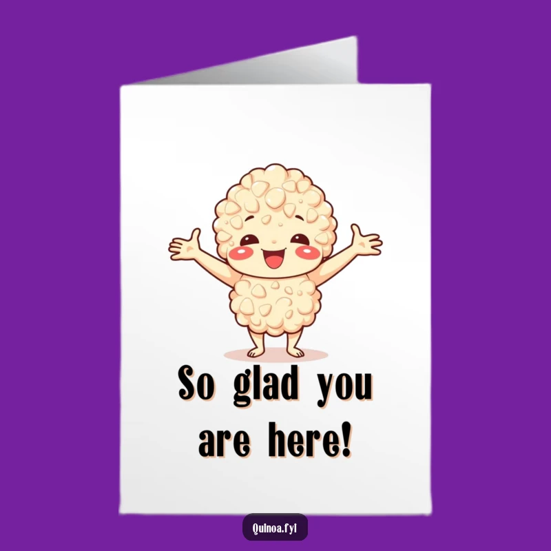 Free Printable Birthday Card: Welcoming Quinoa Hug, Happy Greetings, Downloadable Gift
