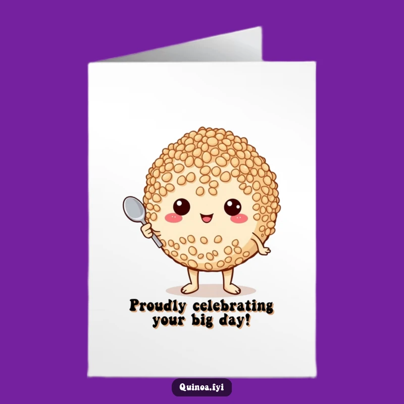 Free Printable Proud Quinoa Birthday Card - Funny DIY Downloadable Gift