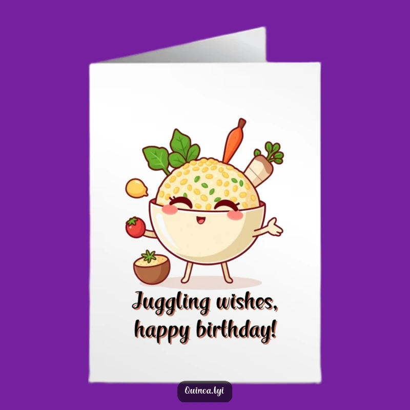 Free Printable Winking Quinoa Birthday Card - Funny DIY Downloadable Gift