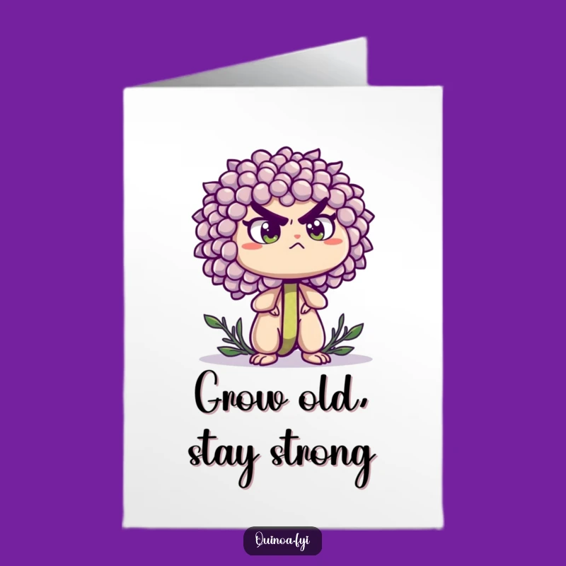 Free Printable Birthday Card: Determined Quinoa Sprout - Funny Downloadable Gift