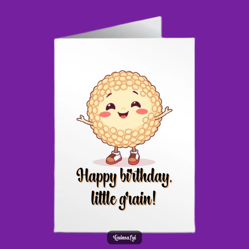Free Printable Birthday Card: Spinning Quinoa Joy Downloadable Gift