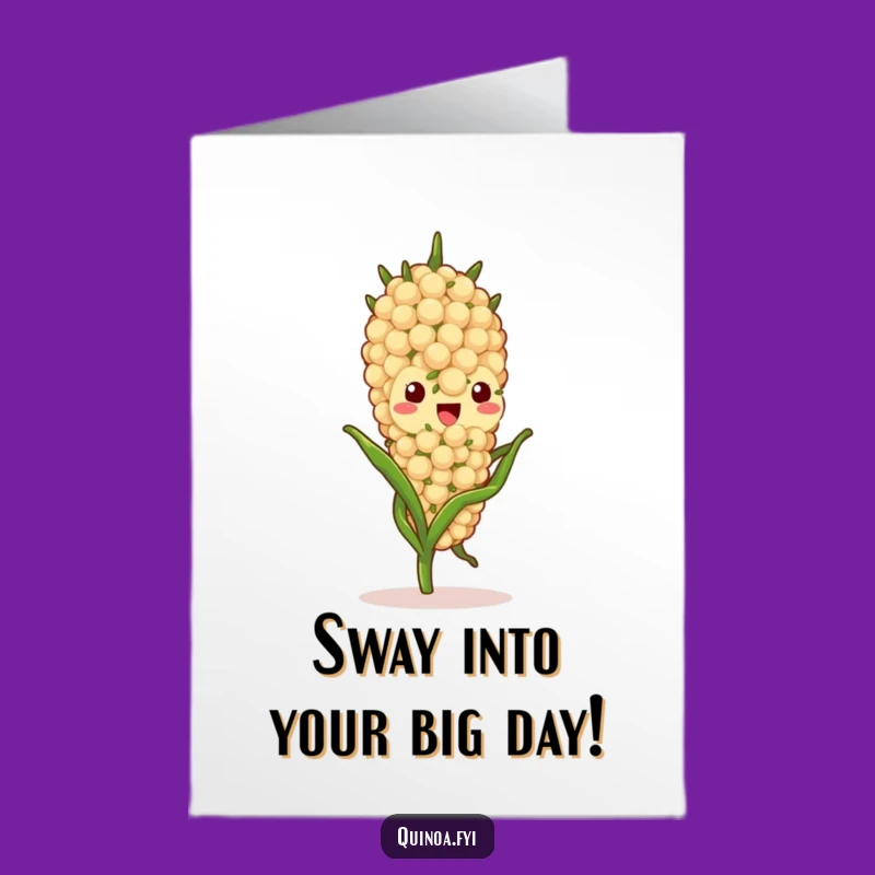 Free Printable Birthday Card: Swaying Quinoa Stalk, Relaxed Downloadable Gift!