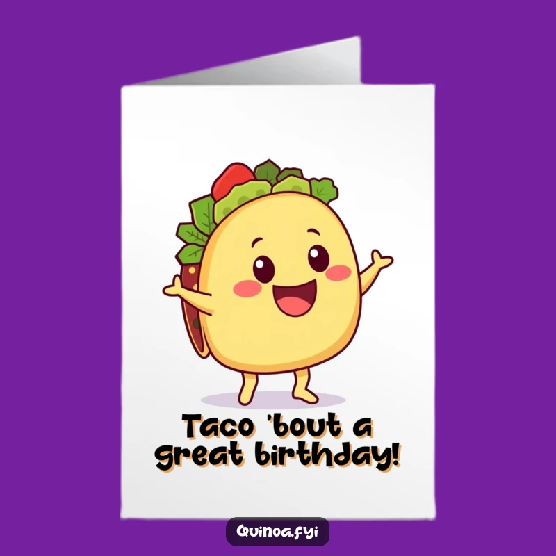Free Printable Birthday Card: Taco Shimmy Delight - Downloadable Fun Gift!