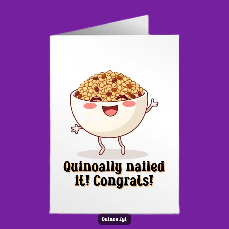 Free Printable Congrats Card: Quinoa Jigging Celebration - Downloadable Joyful Gift!