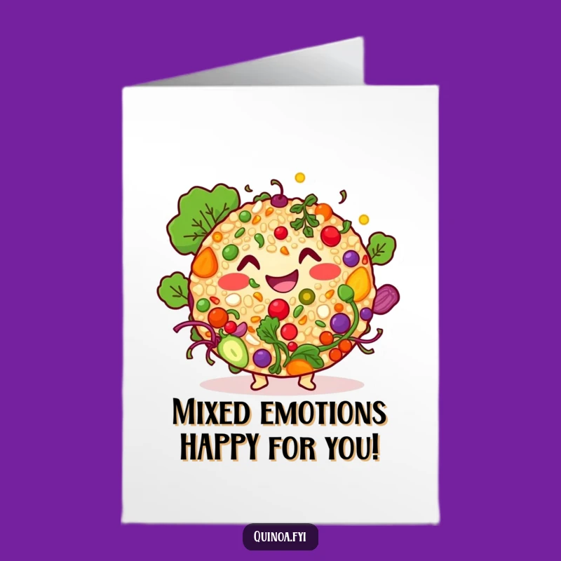 Free Printable Congrats Card: Quinoa Salad Cheers to Your Success!
