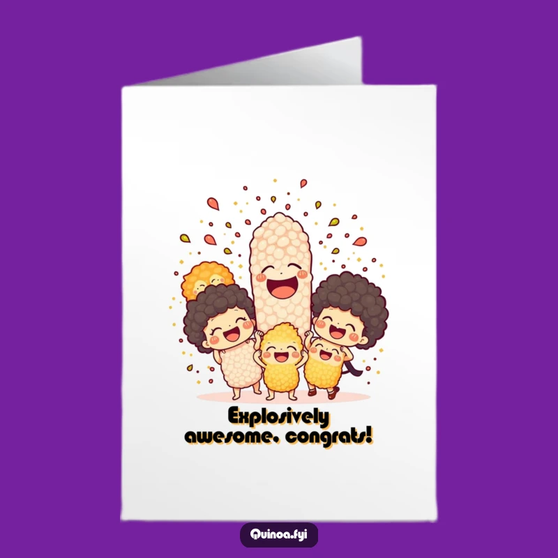 Free Printable Quinoa Laughter Card - Funny DIY Congratulations Downloadable Gift