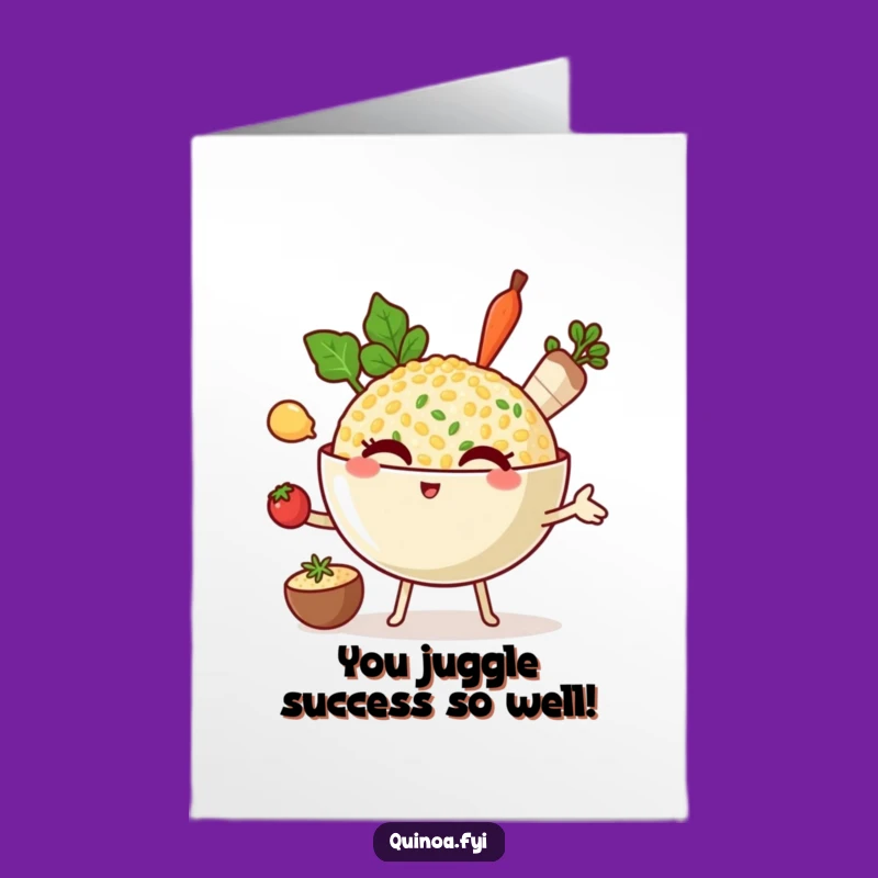 Free Printable Winking Quinoa Congrats Card - Funny DIY Downloadable Gift