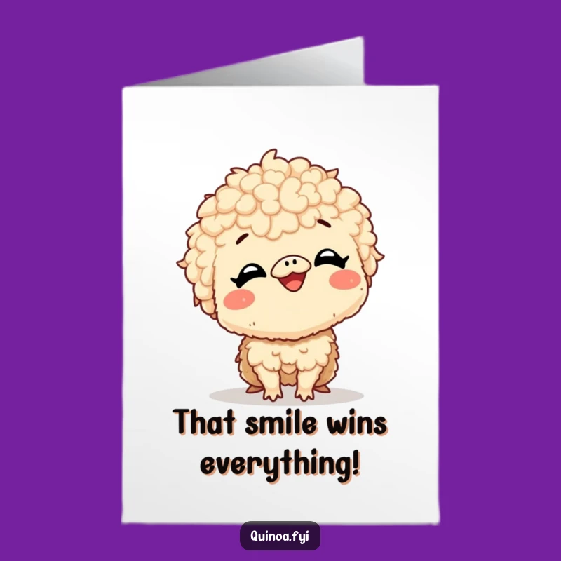 Free Printable Funny Giggling Quinoa Congrats Card - Laugh Out Loud DIY!