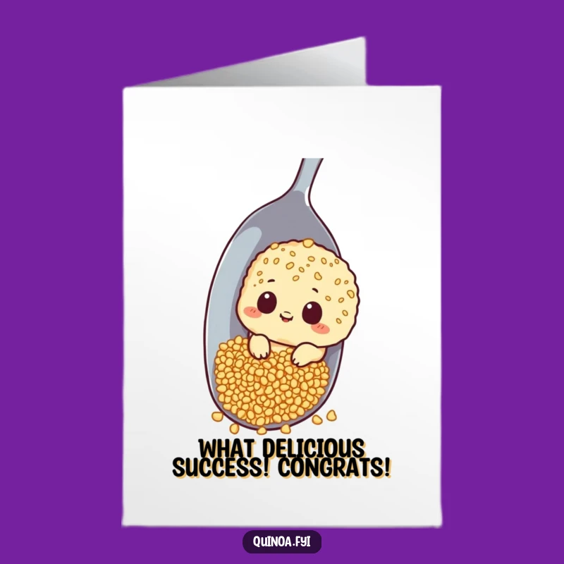 Free Printable Congrats Card: Curious Quinoa Discovery, Downloadable Surprise