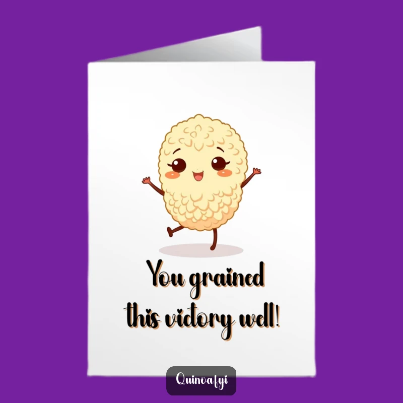 Free Printable Congrats Card: Joyful Quinoa Jig Celebration Downloadable Gift