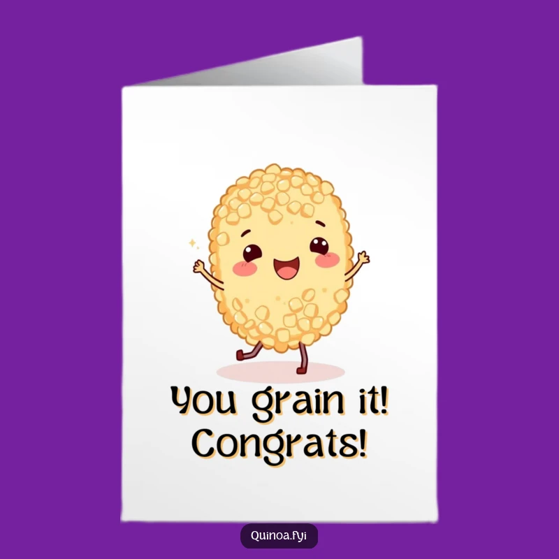 Free Printable Congrats Card: Quinoa's Jig for a Hilarious Downloadable Gift