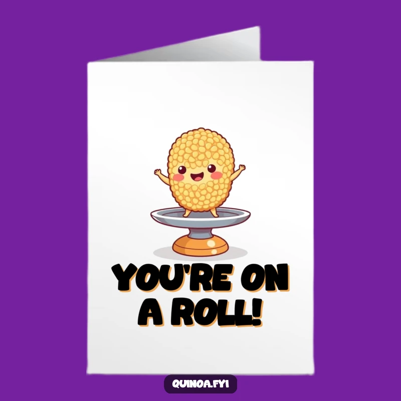 Free Printable Congrats Card: Quinoa Balance Triumph - Downloadable Achievement Gift!