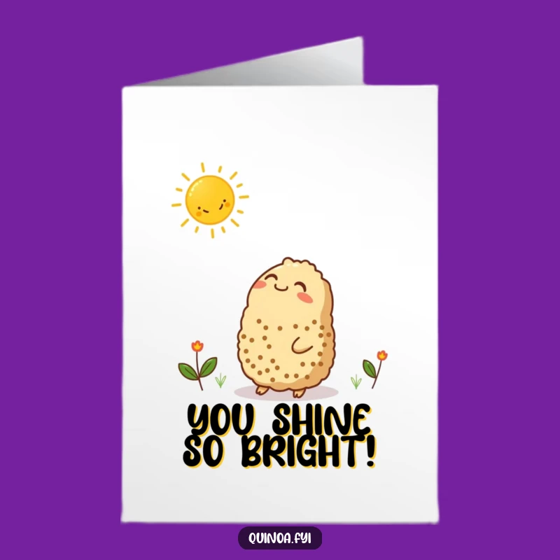 Free Printable Funny Quinoa & Sun Congrats Card - Bright DIY!