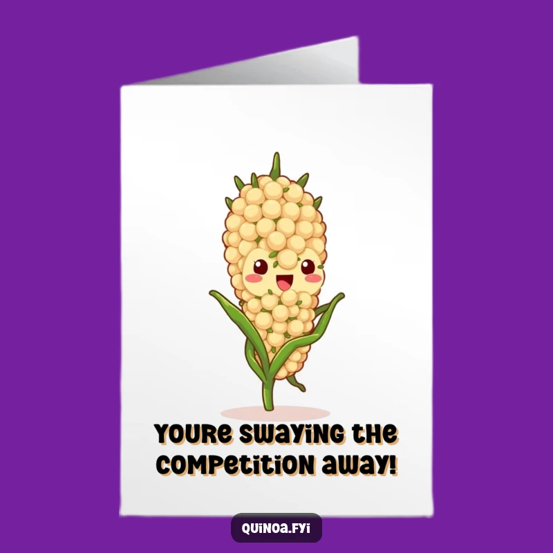 Free Printable Congrats Card: Swaying Quinoa Stalk Cheers Gently!