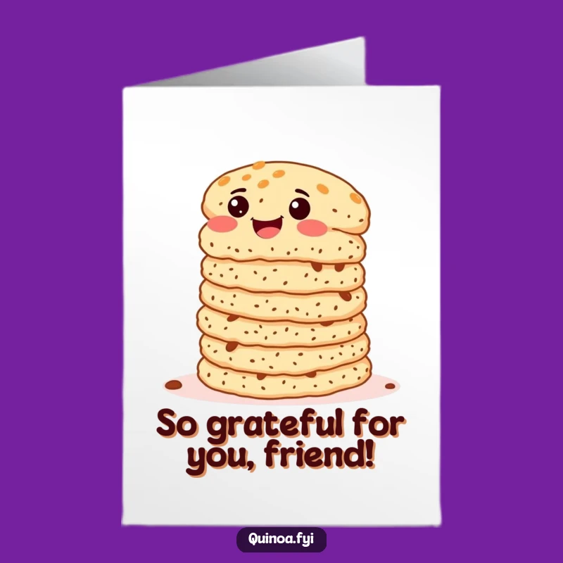 Free Printable Quinoa Patty Thank You Card: Wiggling Patties for a Fun Thanks