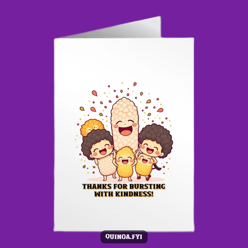 Free Printable Quinoa Thanks Card - Humorous DIY Thank You Downloadable Gift