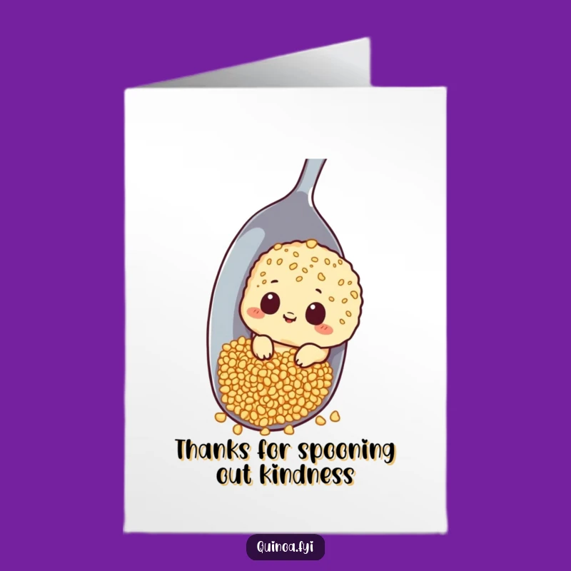 Free Printable Thank You Card: Curious Quinoa's Gratitude, Downloadable Thanks