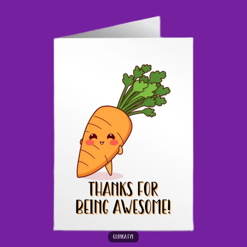 Free Printable Thank You Card: Giggling Quinoa Peeks Thanks, Funny Downloadable Gift