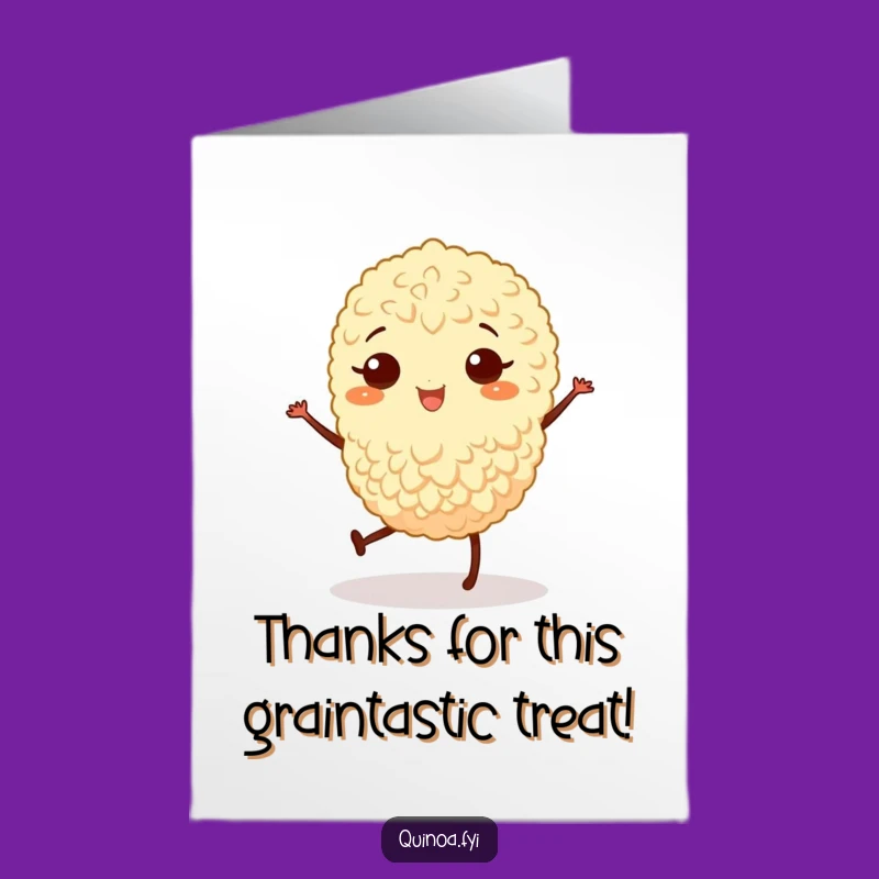 Free Printable Thank You Card: Joyful Quinoa Jig Gratitude Downloadable Gift