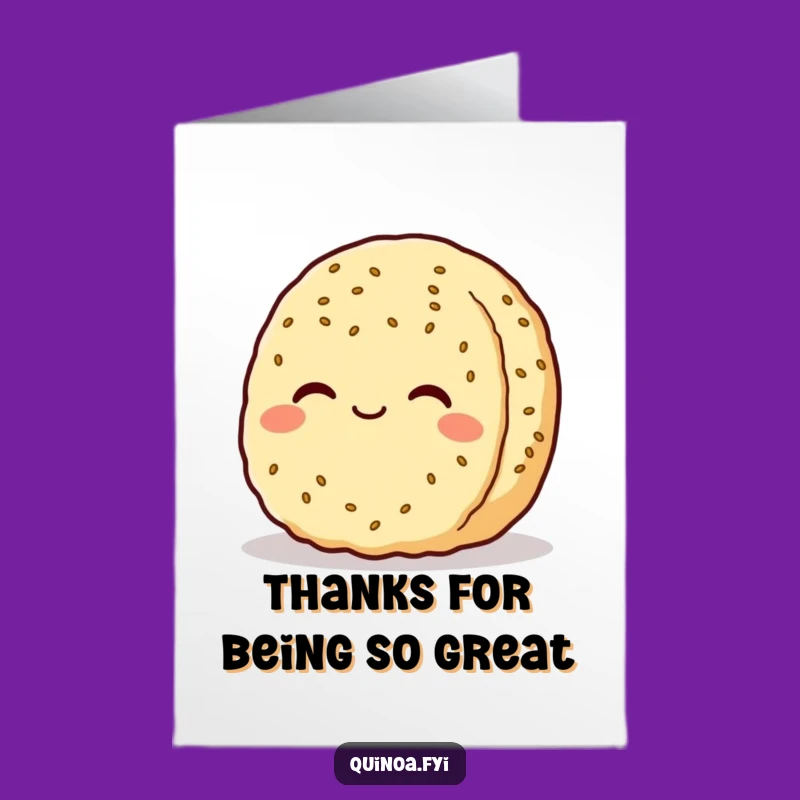 Free Printable Thank You Card: Serene Quinoa Patty Says Thanks!