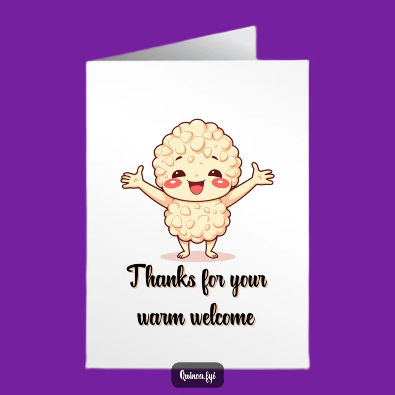 Free Printable Thank You Card: Welcoming Quinoa Gratitude, Downloadable Thanks
