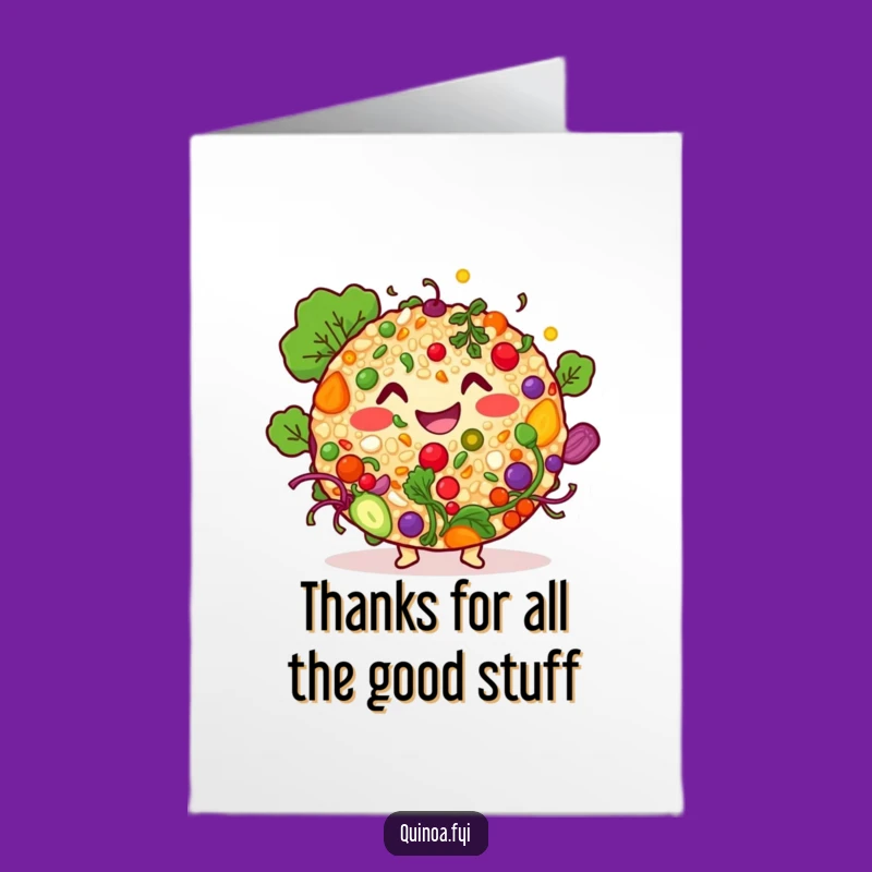 Free Printable Thank You Card: Grateful Quinoa Salad Says Thanks!