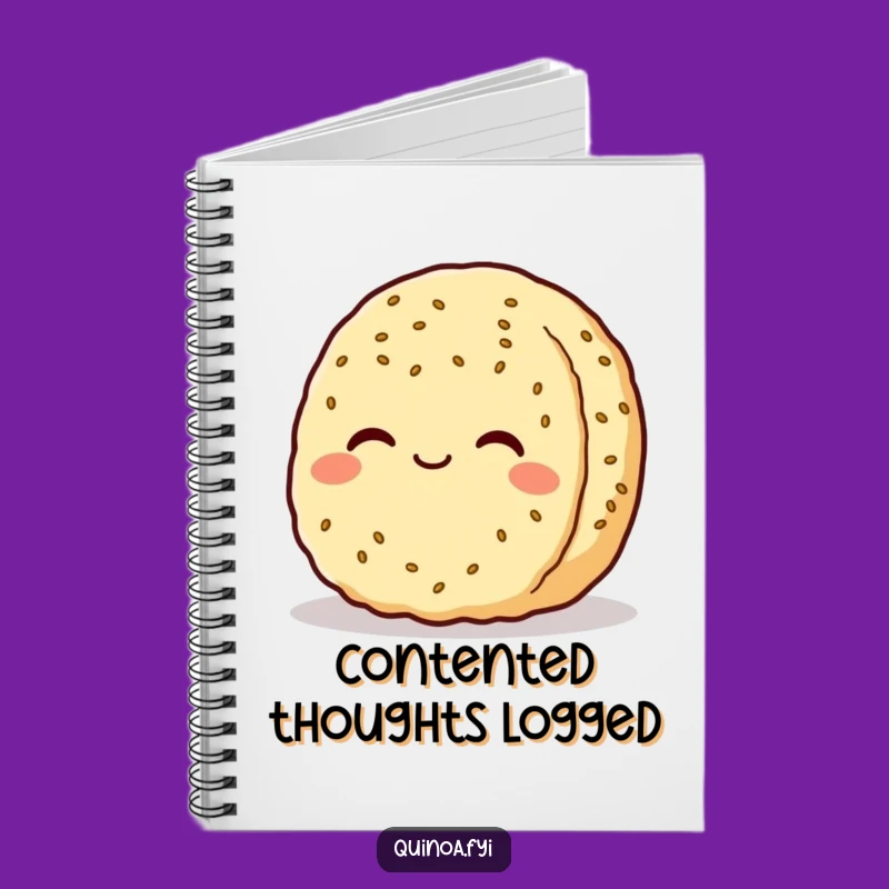 Funny Quinoa Patty Notebook - Jot Down Peaceful Thoughts Funny Gift