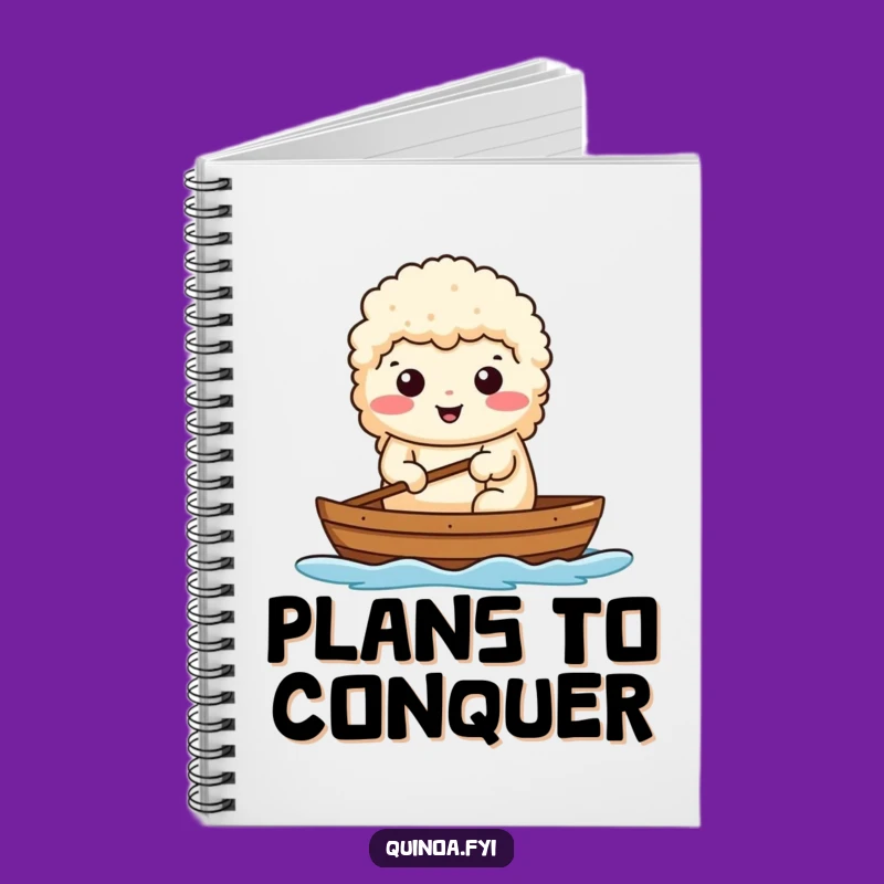 Funny Determined Quinoa Notebook: Plan Your Victories with This Hilarious Journal