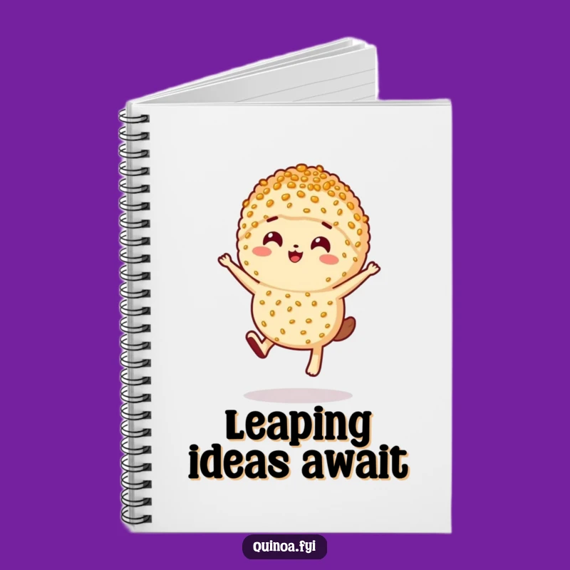 Funny Leaping Quinoa Notebook: Jot Down Energetic Ideas