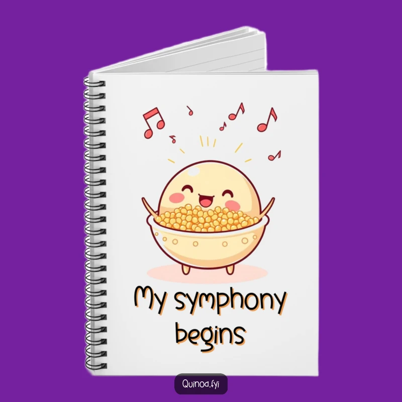 Funny Musical Quinoa Dish Notebook: Compose Your Thoughts with Flair, A Hilarious Gift