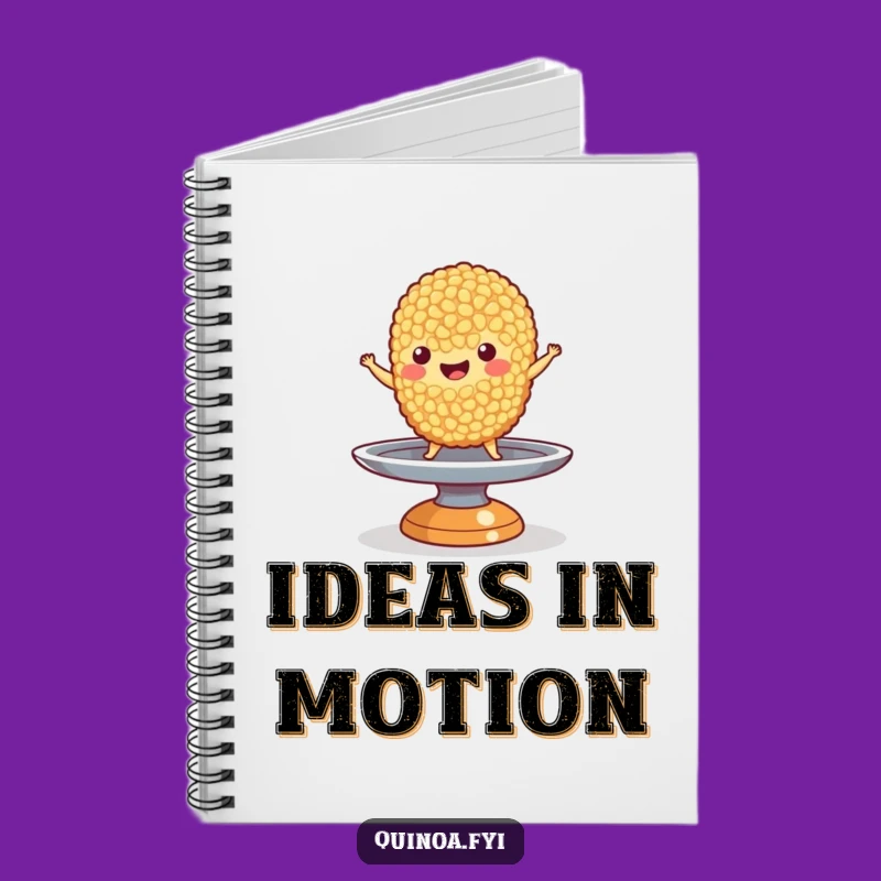 Funny Quinoa Balance Notebook: Jot Down Ideas with this Steady Foodie Character