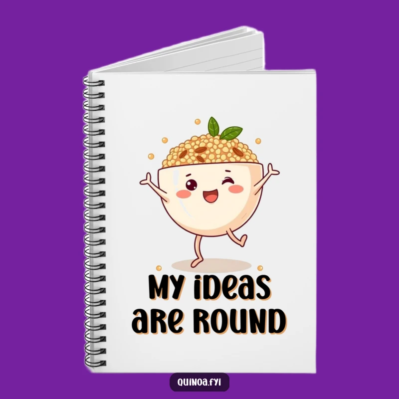 Funny Quinoa Bowl Cartwheel Notebook - Journal Your Hilarious Thoughts