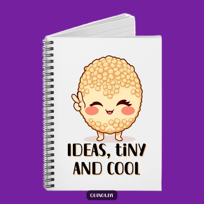 Funny Quinoa Peace Sign Notebook - Jot Down Healthy Ideas Gift