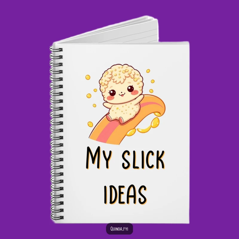 Funny Quinoa Rainbow Oil Slide Notebook: Jot Down Hilarious Ideas