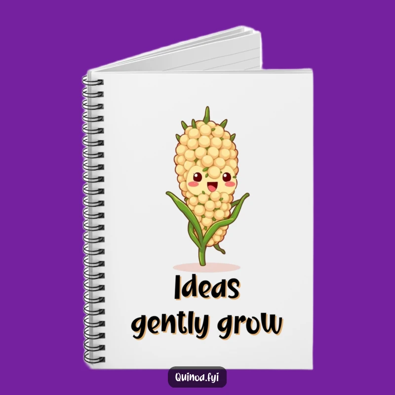 Funny Quinoa Stalk Notebook - Jot Down Peaceful Thoughts Funny Gift