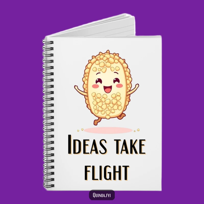 Funny Quinoa Hop Notebook: Jot Down Ideas with a Joyful Grain Character