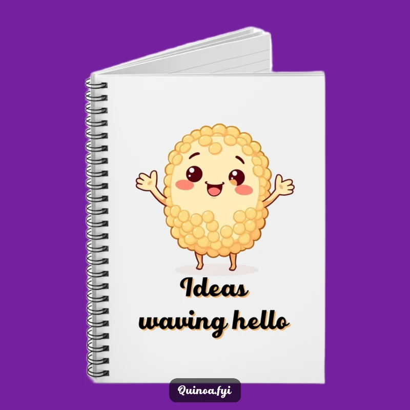 Funny Waving Quinoa Grain Notebook: Jot Down Healthy Ideas
