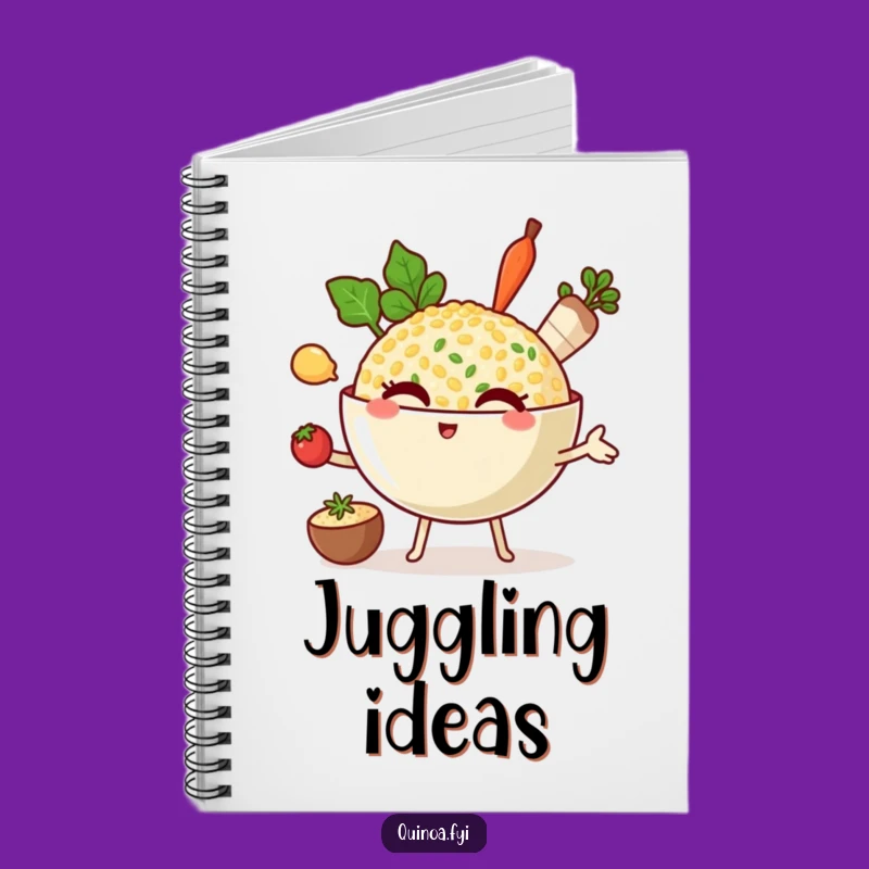 Funny Quinoa Juggler Notebook: Jot Down Multi-Tasking Ideas