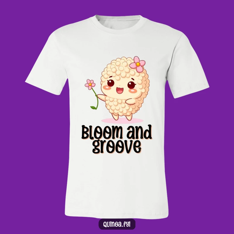 Funny Happy Quinoa Flower T-Shirt - Positive Vibes Graphic Tee