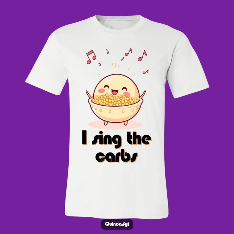 Funny Beaming Quinoa Dish T-Shirt: Wear Your Musical Food Love, A Hilarious Gift