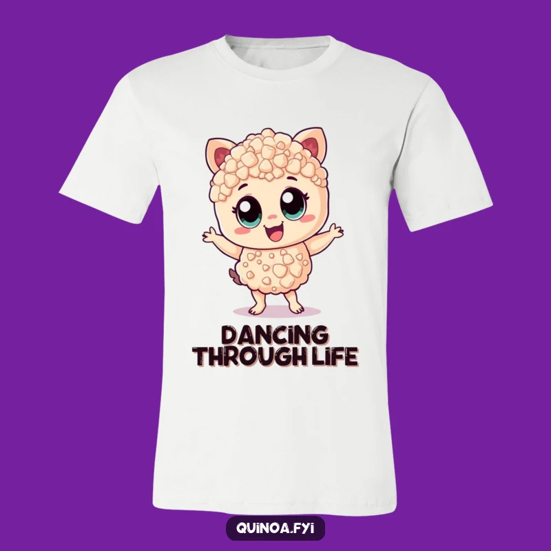 Funny Quinoa Party T-Shirt - Cheerful Dancing Character with Zest Gift